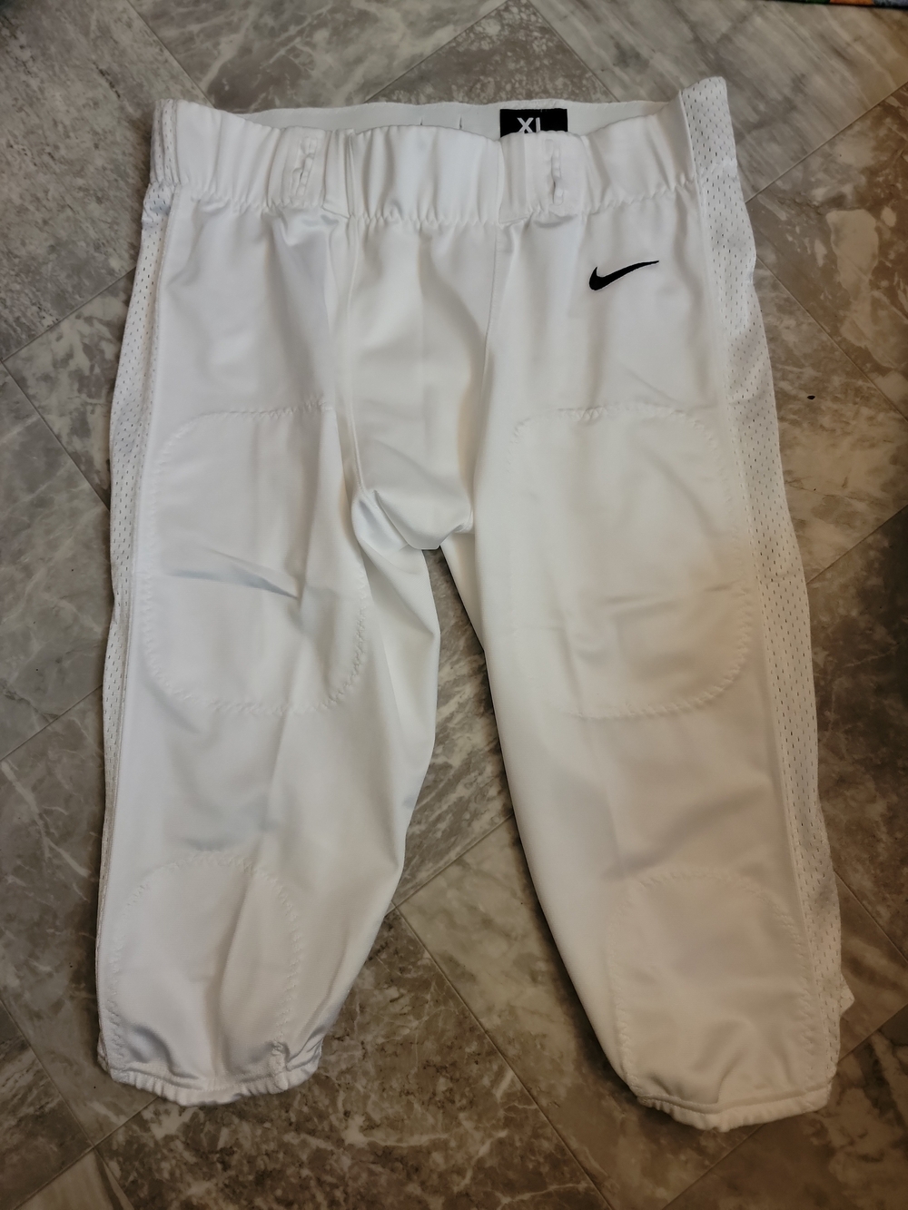 Nike Team Vapor Varsity 3/4 Football Pants White Mens Size XL New 908728 100